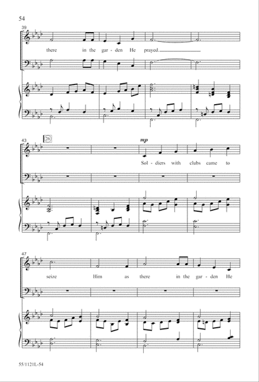 Touched by the Christ Touched by the Christ 3-Part scores gallery preview page 55