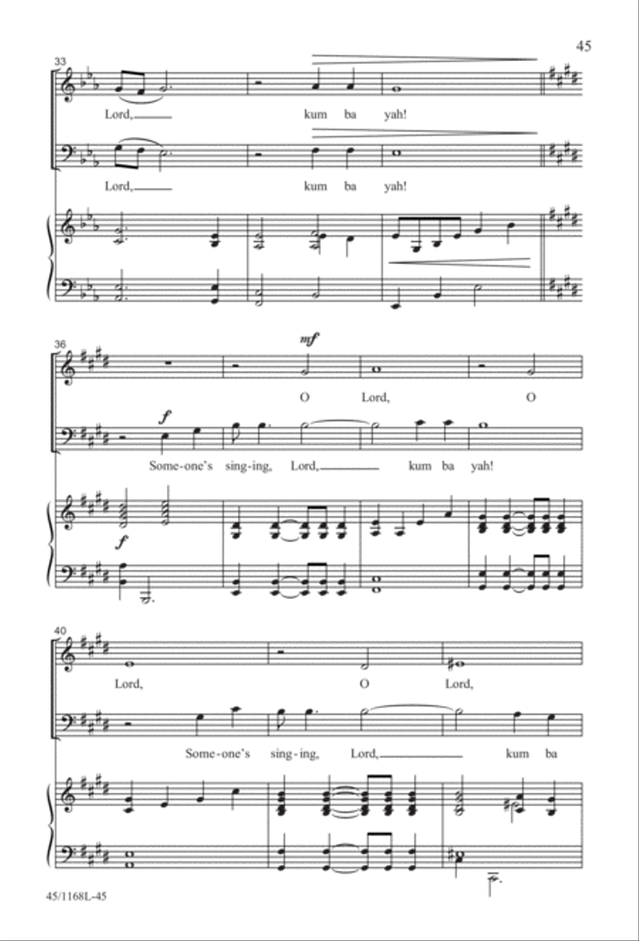 8 Anthems for About 12 Singers 3-Part scores gallery preview page 45