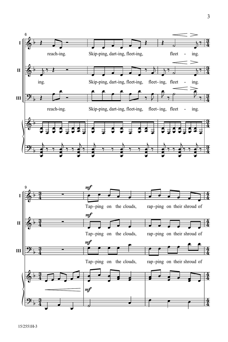 Lightning! (Digital Download) Choir scores gallery preview page 3