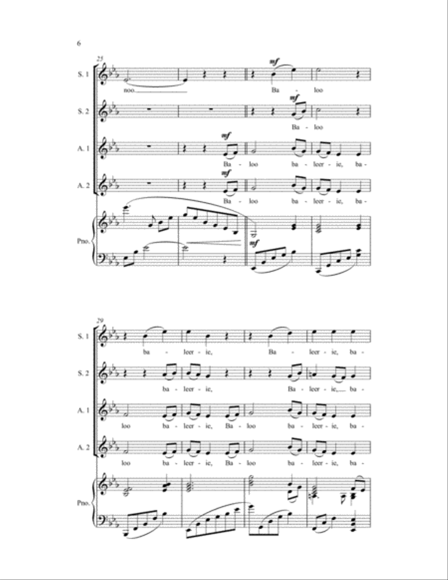 Scottish Lullaby Scottish Lullaby SSAA scores gallery preview page 4