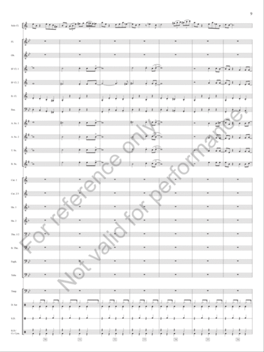 Dark Eyes Dark Eyes Concert Band scores gallery preview page 10