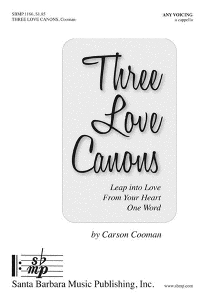 Three Love Canons - Any Combination of Voices Octavo image number null