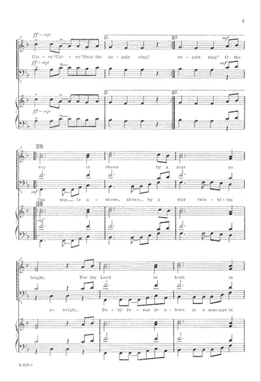 Calypso Clapping Carol 4-Part scores gallery preview page 4