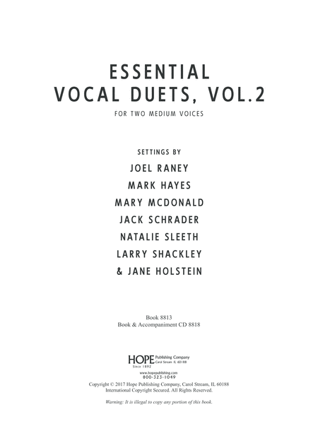 Essential Vocal Duets, Vol. 2