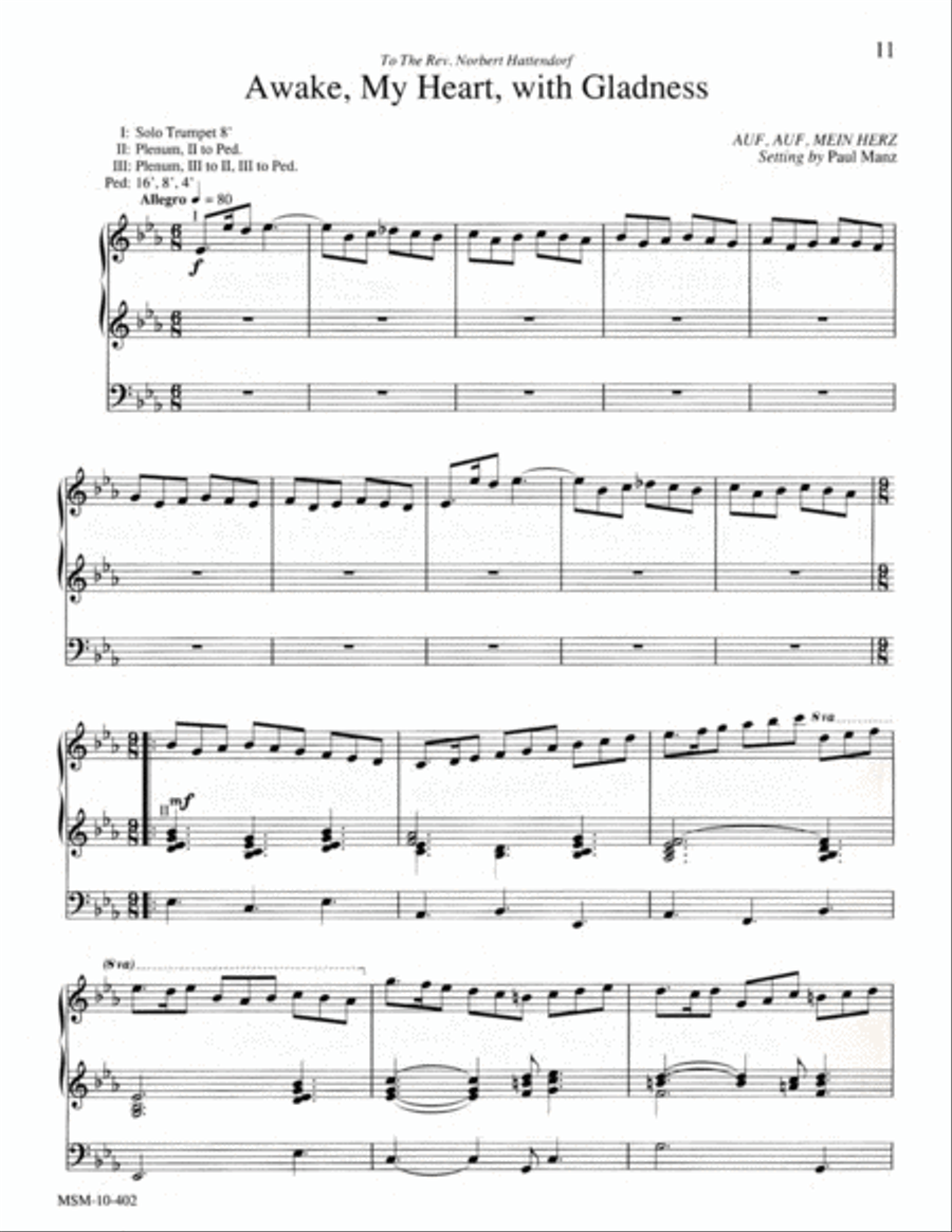 Improvisations for the Easter Season Organ scores gallery preview page 8