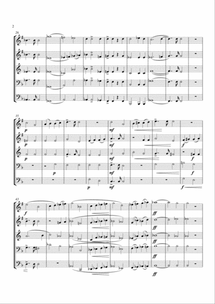 Virga Jesse Brass Quintet scores gallery preview page 2