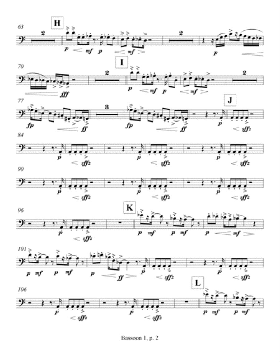Focus on Grace ... A concerto for jazz saxophone and orchestra (2010) Bassoon 1 Saxophone scores gallery preview page 2