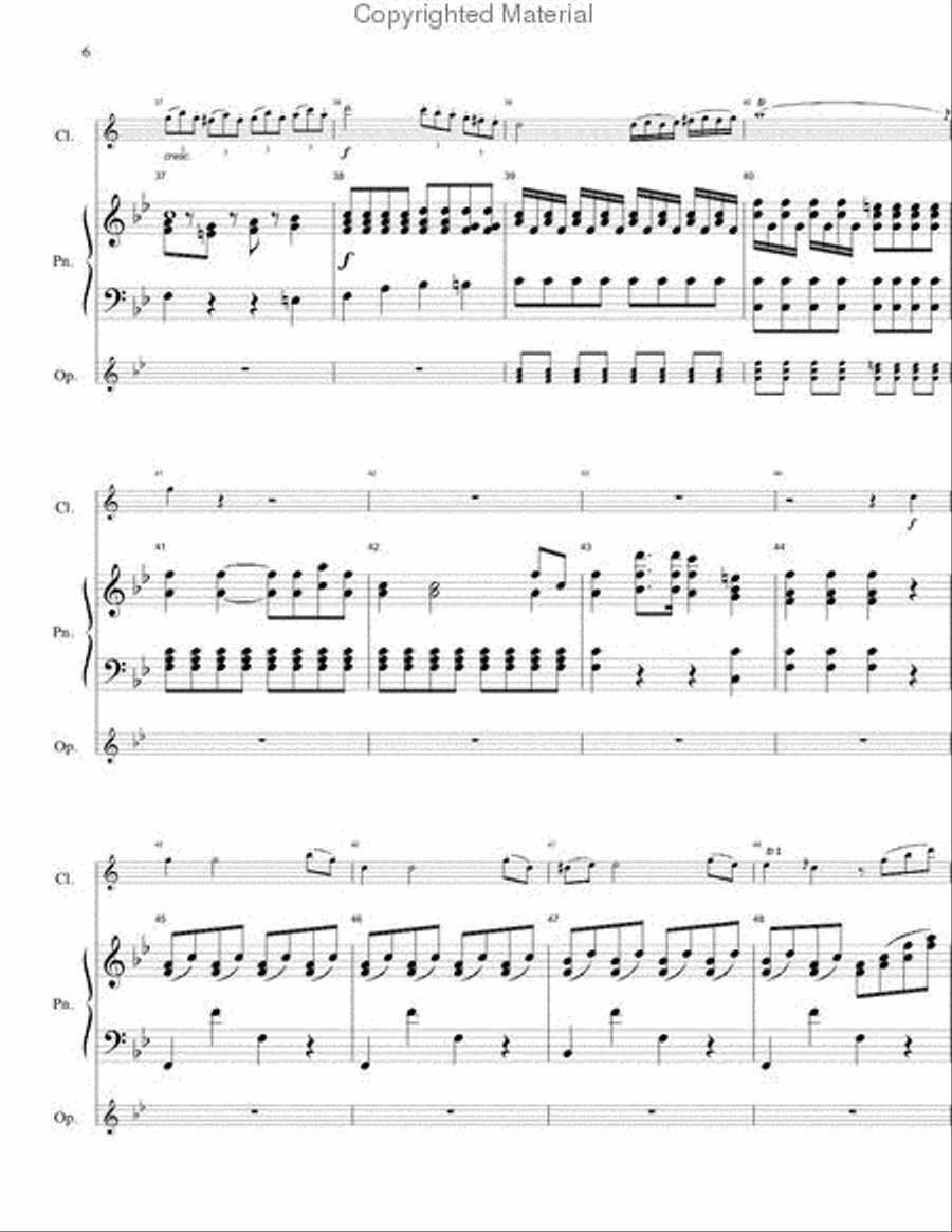 Concerto No. 3, 1st Movement Clarinet Solo scores gallery preview page 6