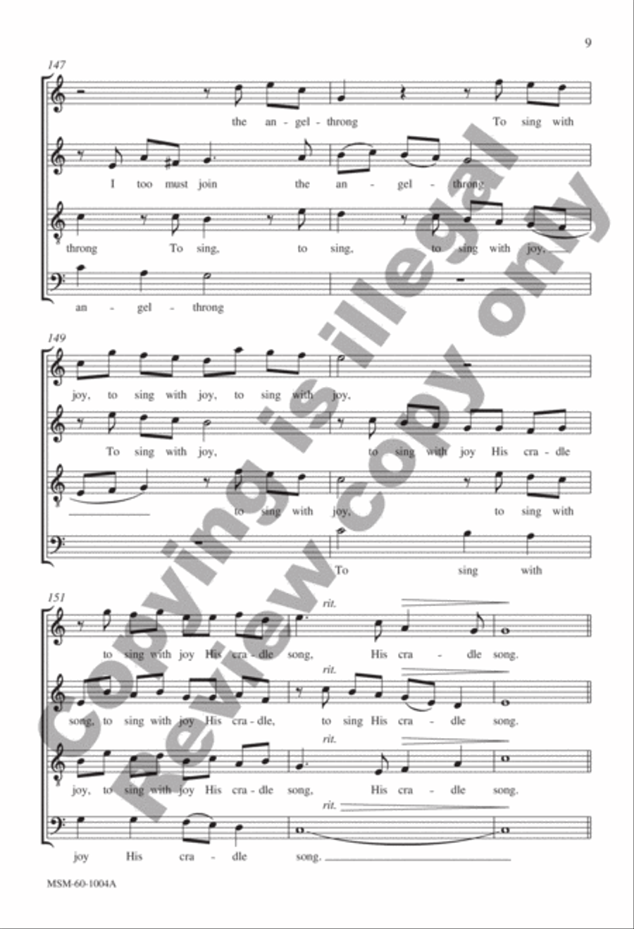 From Heaven Above 4-Part scores gallery preview page 9