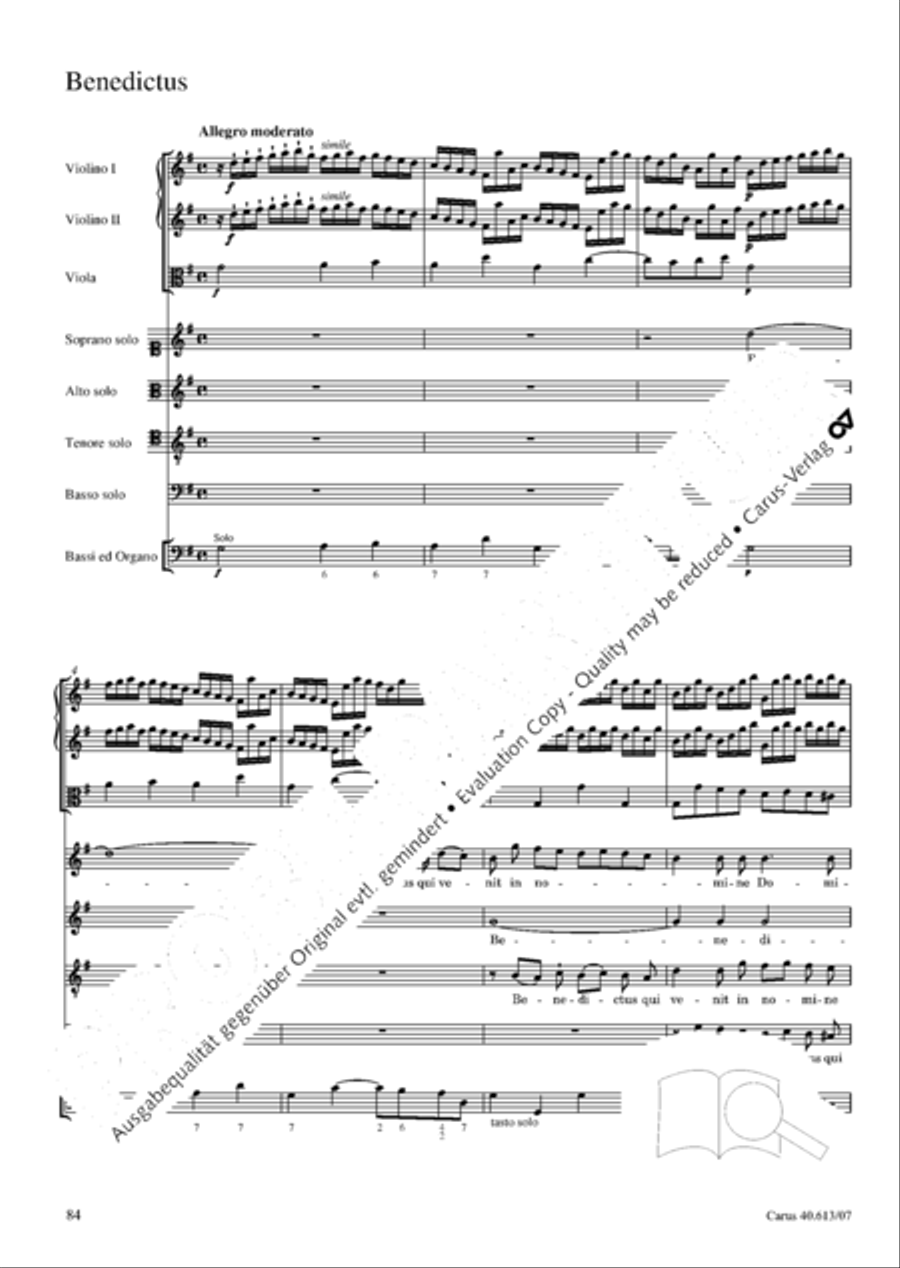 Mass in C (Missa in C) 4-Part scores gallery preview page 91