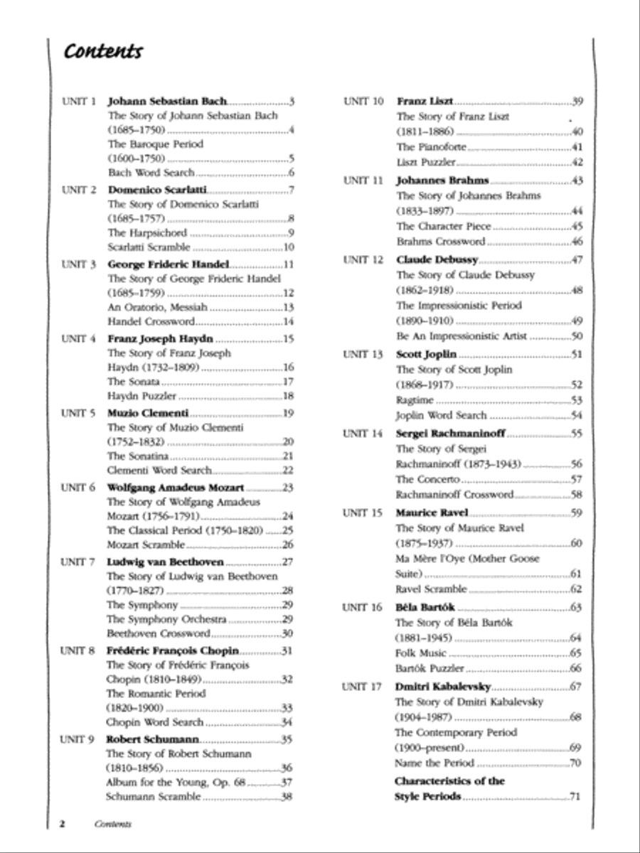 Meet the Great Composers, Book 1 Piano Solo scores gallery preview page 4