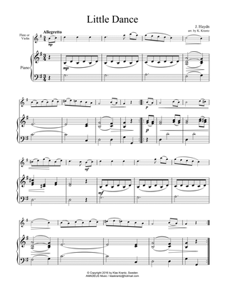 Little Dance for flute or violin and easy piano