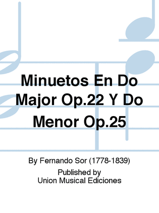 Minuetos En Do Major Op.22 Y Do Menor Op.25