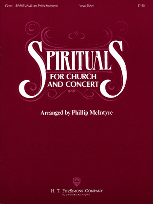 Book cover for Spirituals for Church and Concert