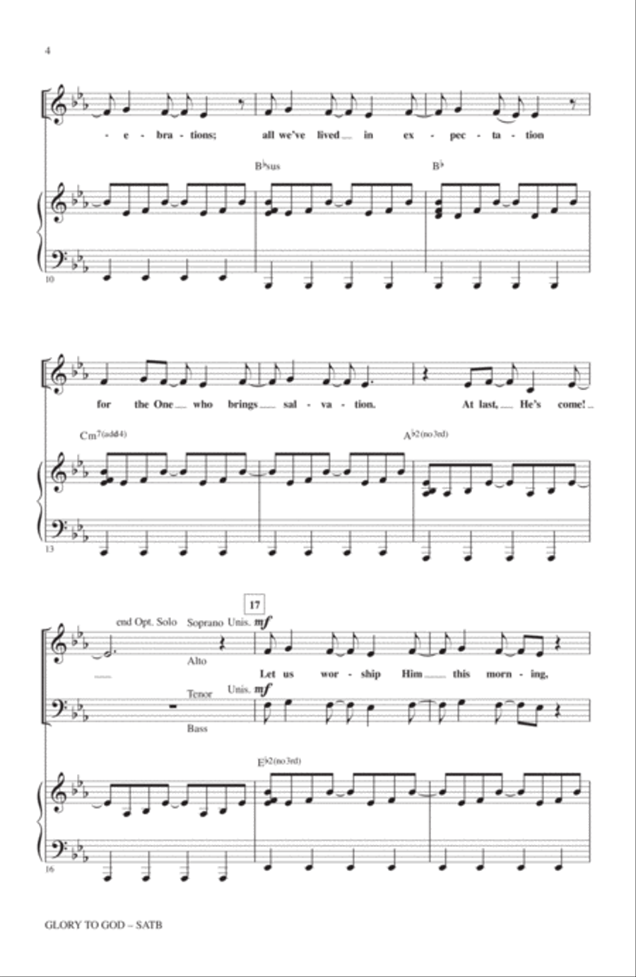 Glory To God 4-Part scores gallery preview page 2