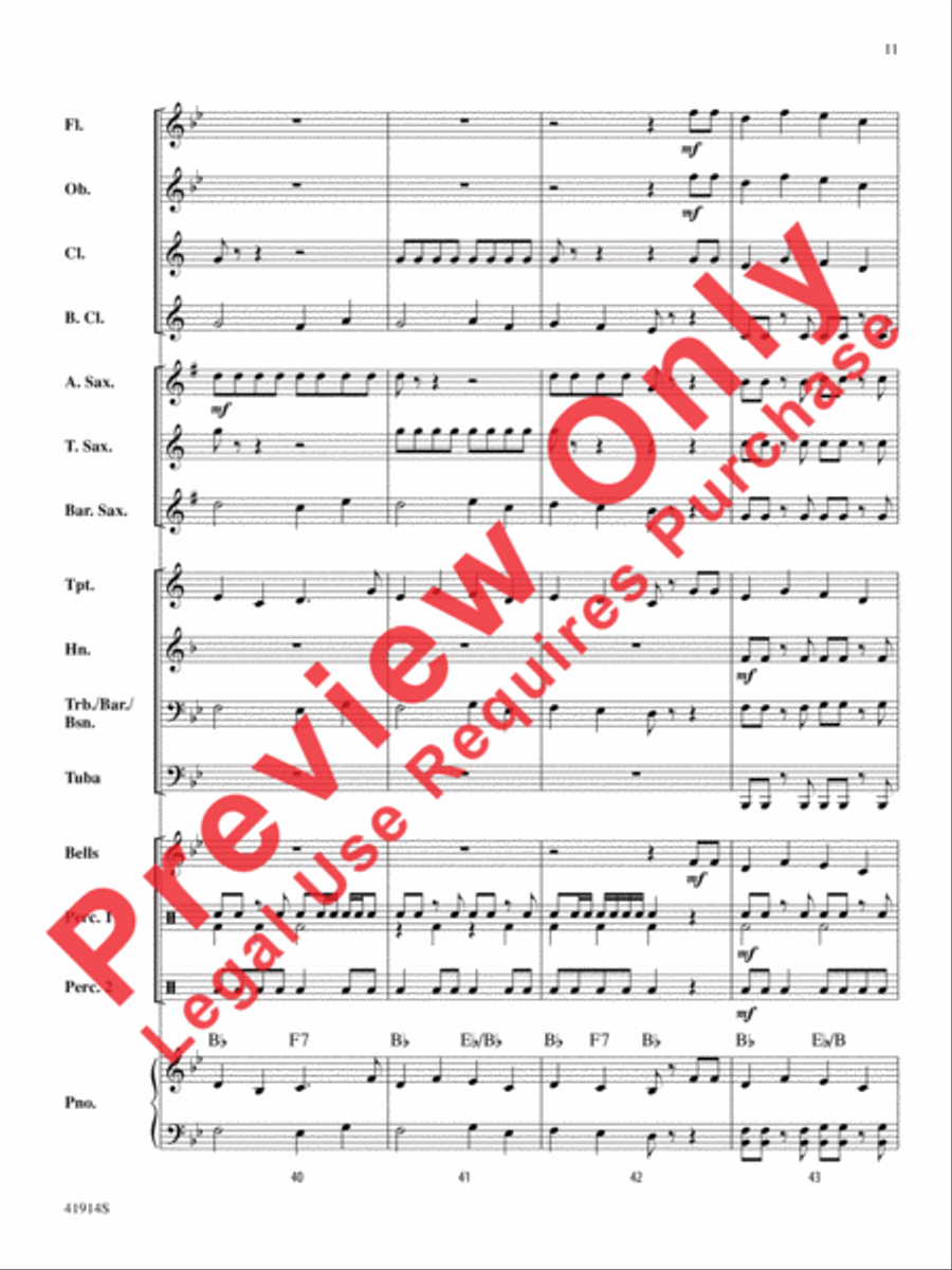 Presto! Presto! Concert Band scores gallery preview page 12