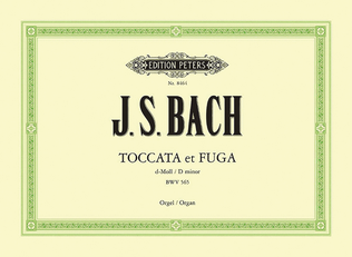 Book cover for Toccata and Fugue in D minor BWV 565 for Orga