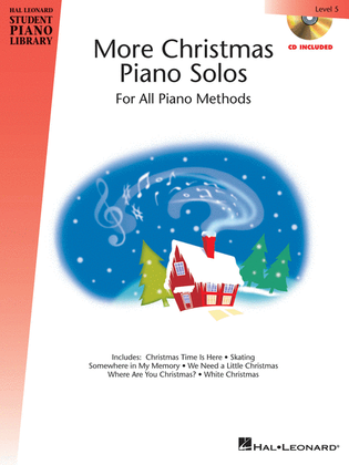 Book cover for More Christmas Piano Solos - Level 5