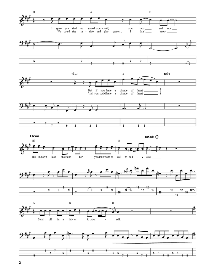 Rikki Don't Lose That Number Acoustic Guitar scores gallery preview page 2