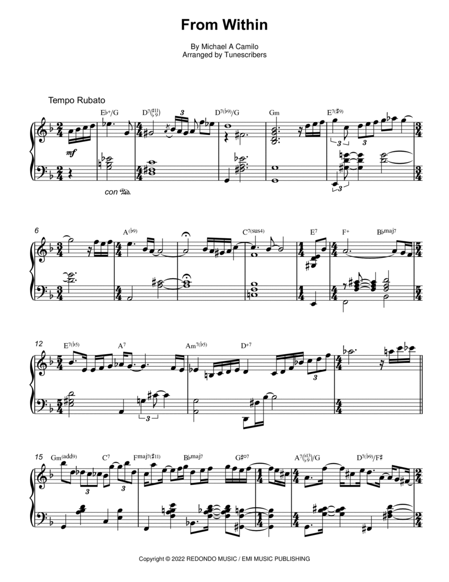 From Within Electric Guitar scores gallery preview page 1