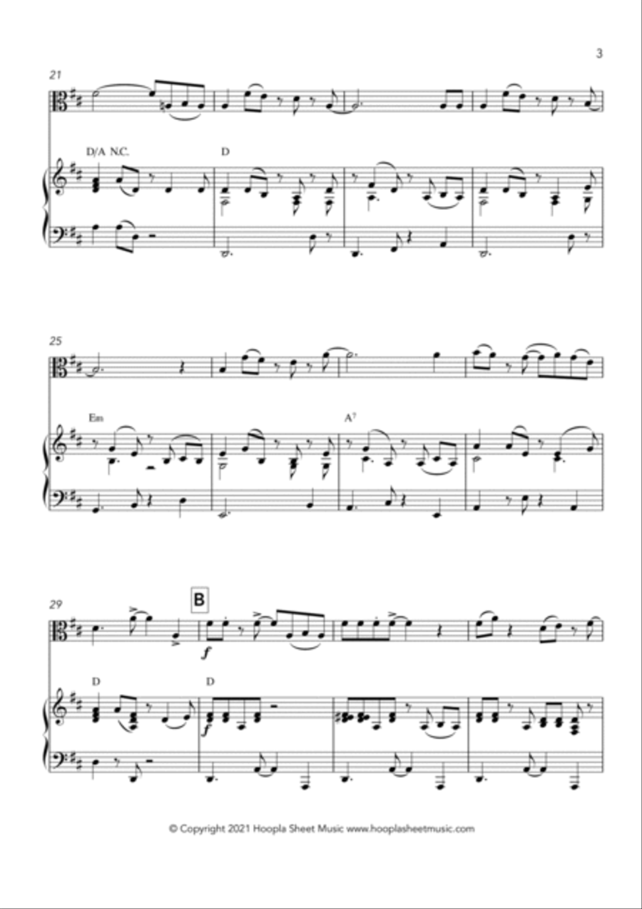 Jazzy Christmas Medley Viola Solo scores gallery preview page 3