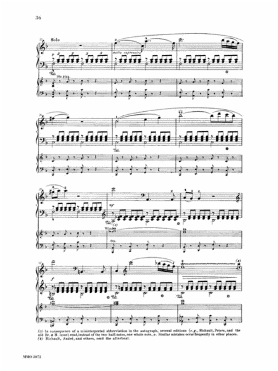 Mozart – Concerto No. 21 in C Major, KV467 “Elvira Madigan” Piano Solo scores gallery preview page 3