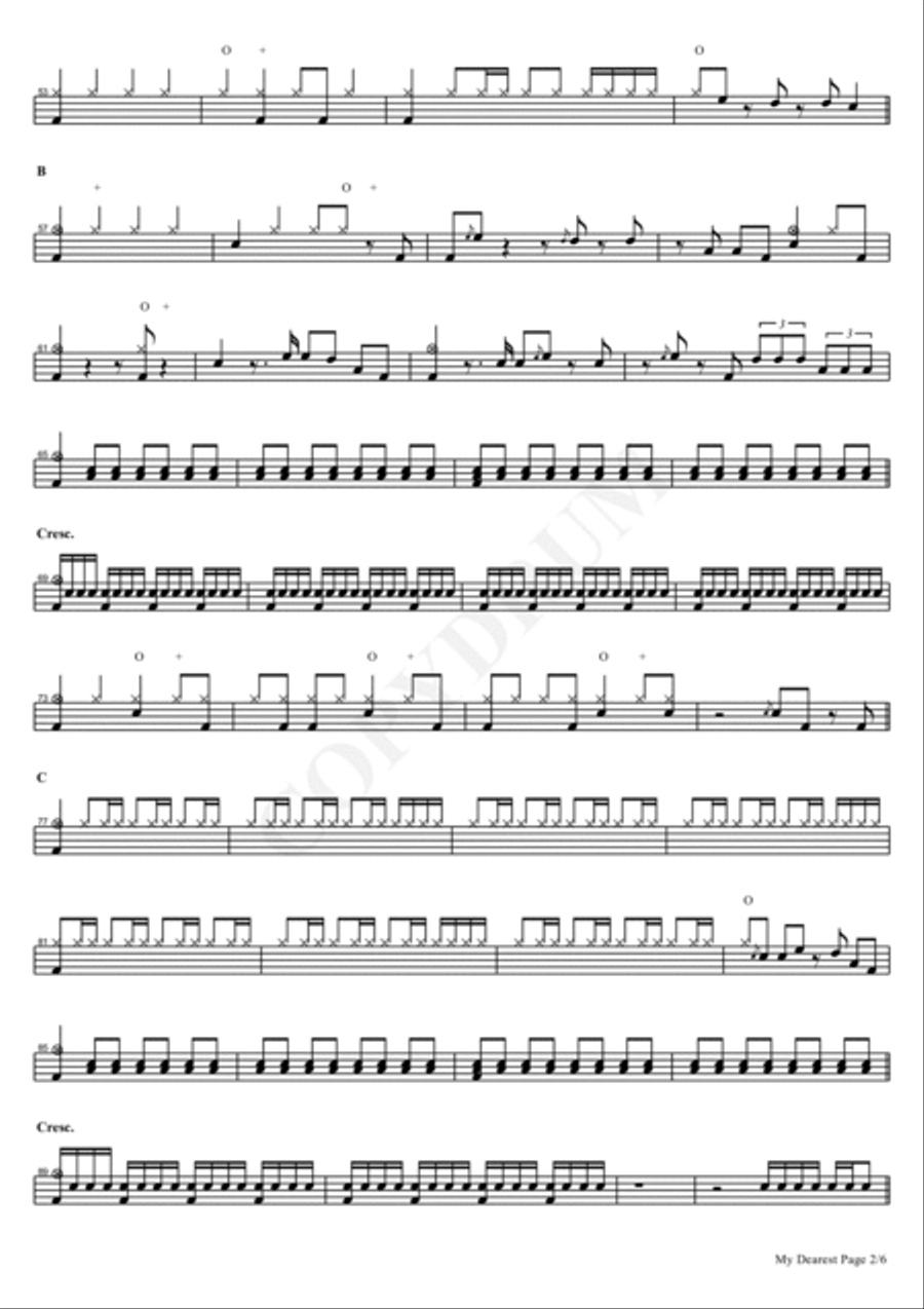 My Dearest Drum Set scores gallery preview page 2