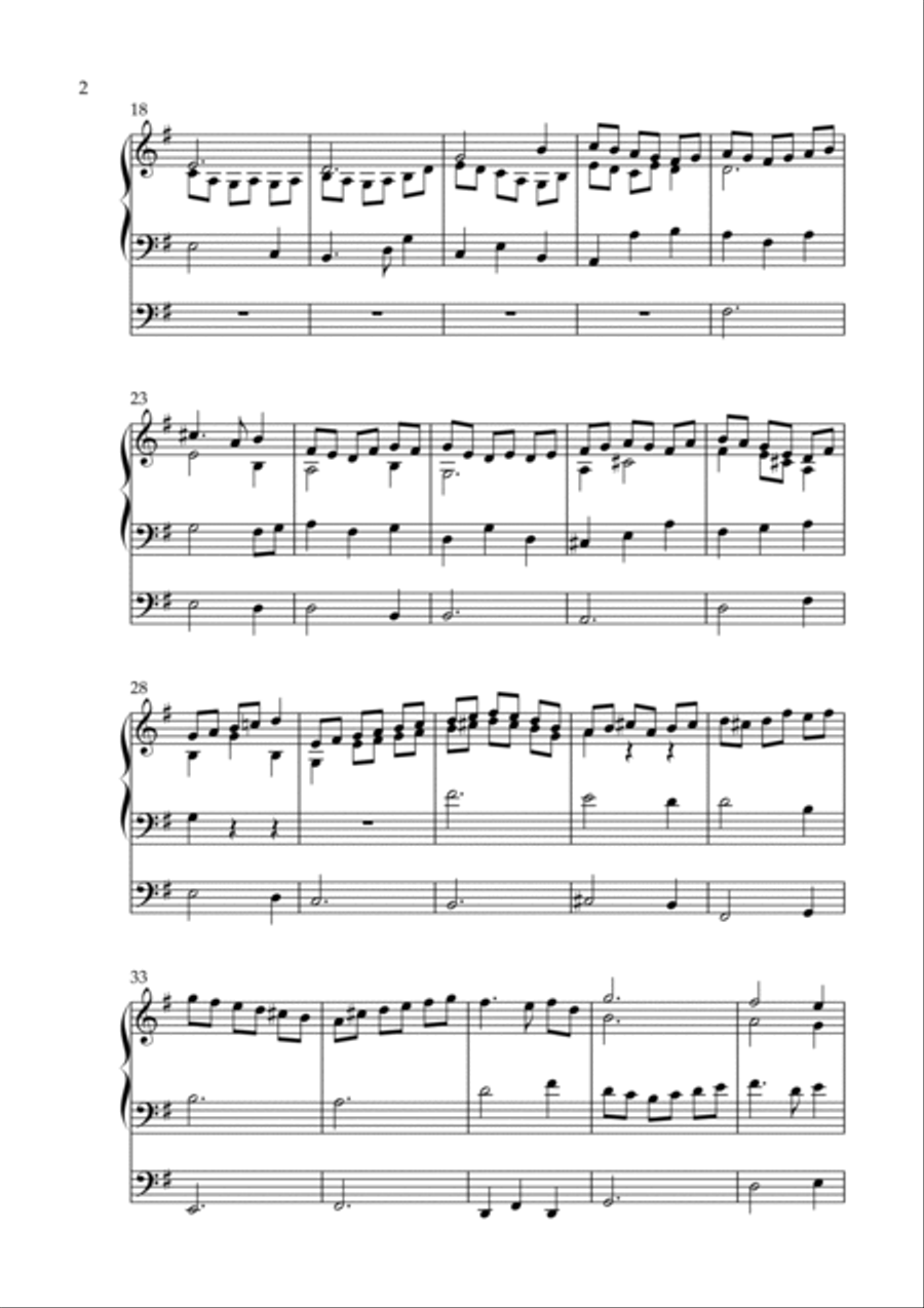 Fuguette on Nearer My God to Thee, Op. 231 (Organ Solo) by Vidas Pinkevicius Organ Solo scores gallery preview page 2