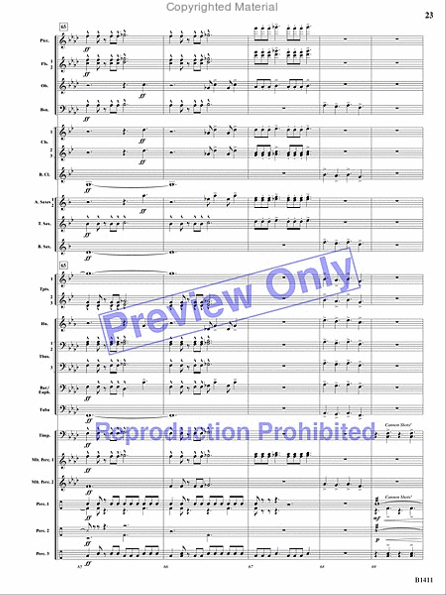 Pirates! Pirates! Concert Band scores gallery preview page 63