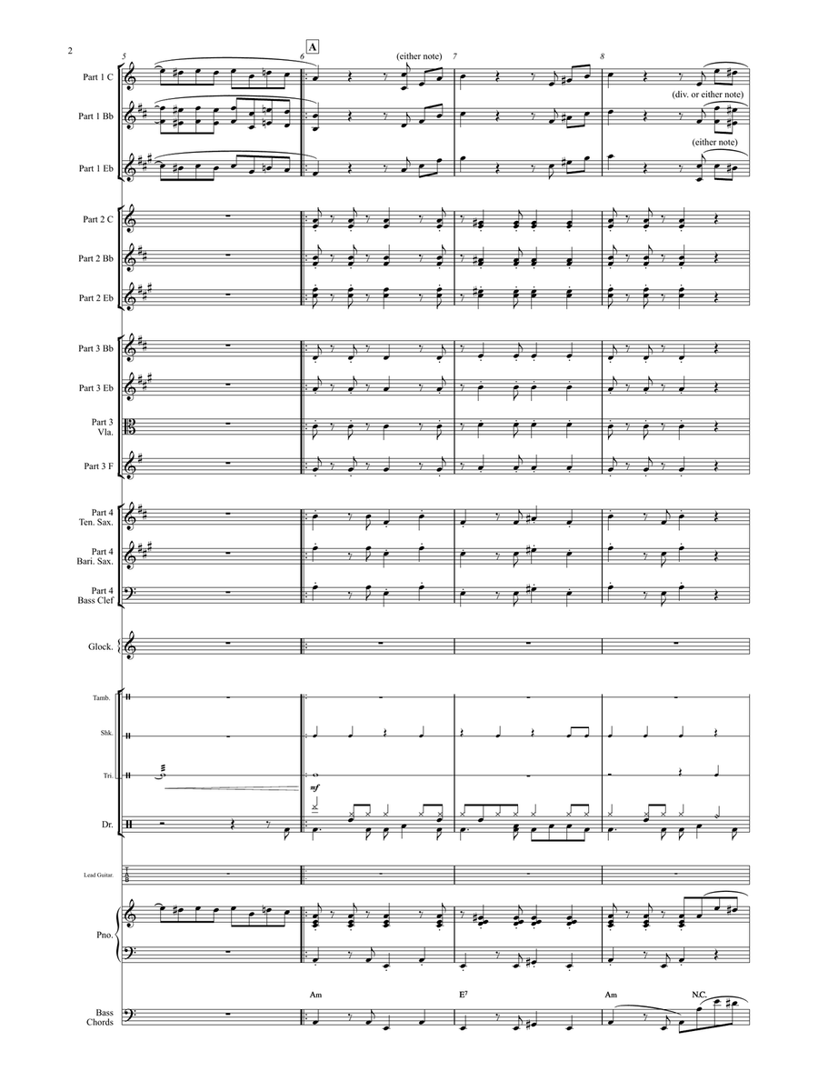 Fur Elise (Flexible Instrumentation) Concert Band scores gallery preview page 5