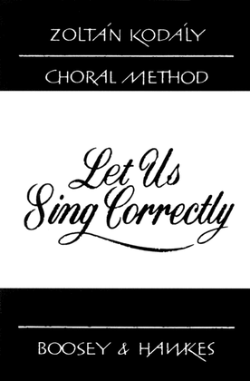 Book cover for Let Us Sing Correctly