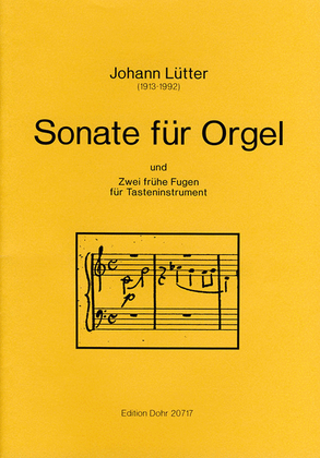 Book cover for Sonate und Zwei frühe Fugen für Orgel