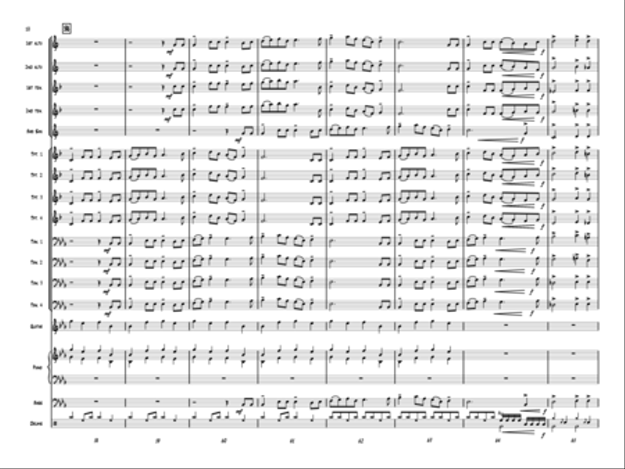 The Twelve Days of Christmas Jazz Ensemble scores gallery preview page 9