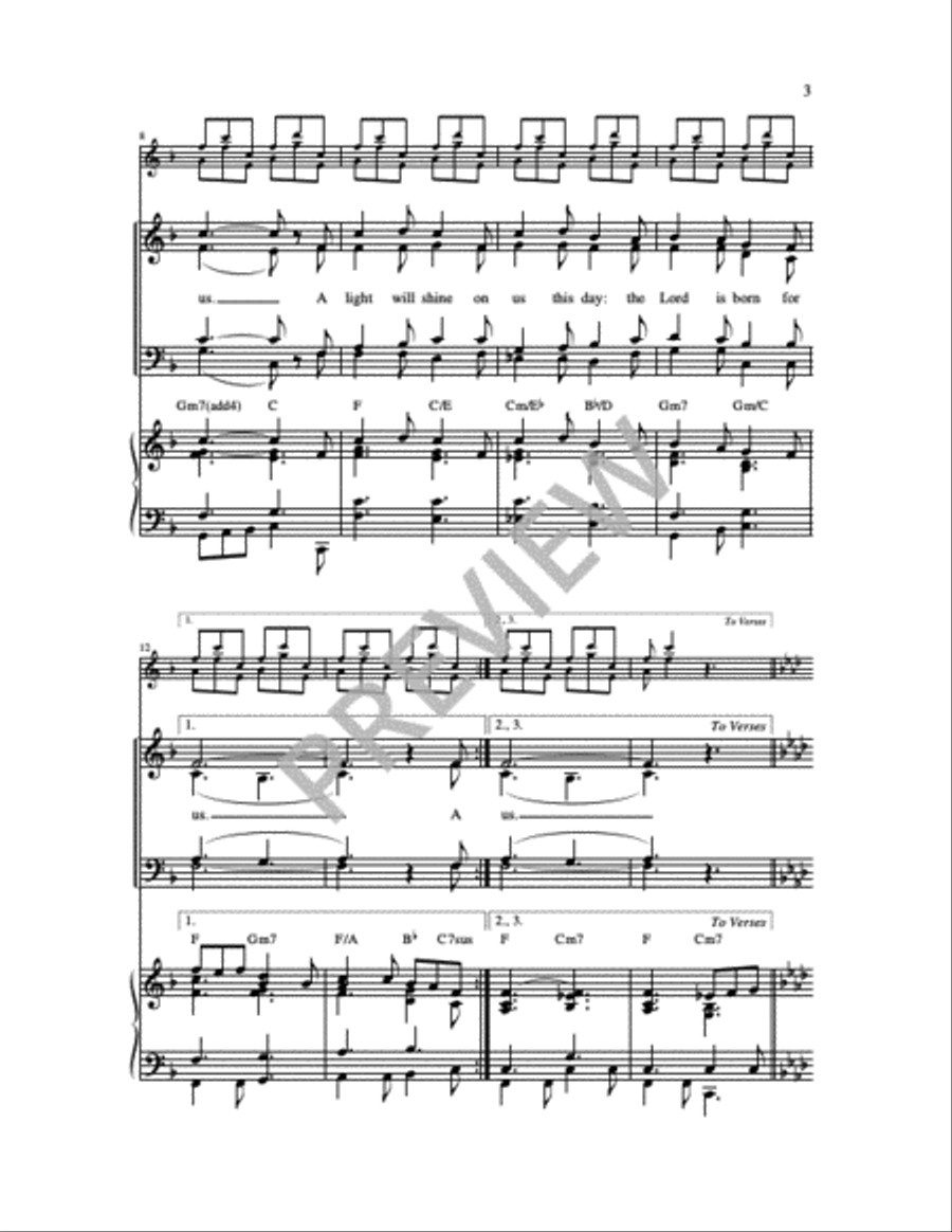 A Light Will Shine on Us This Day: Psalm 97 4-Part scores gallery preview page 11
