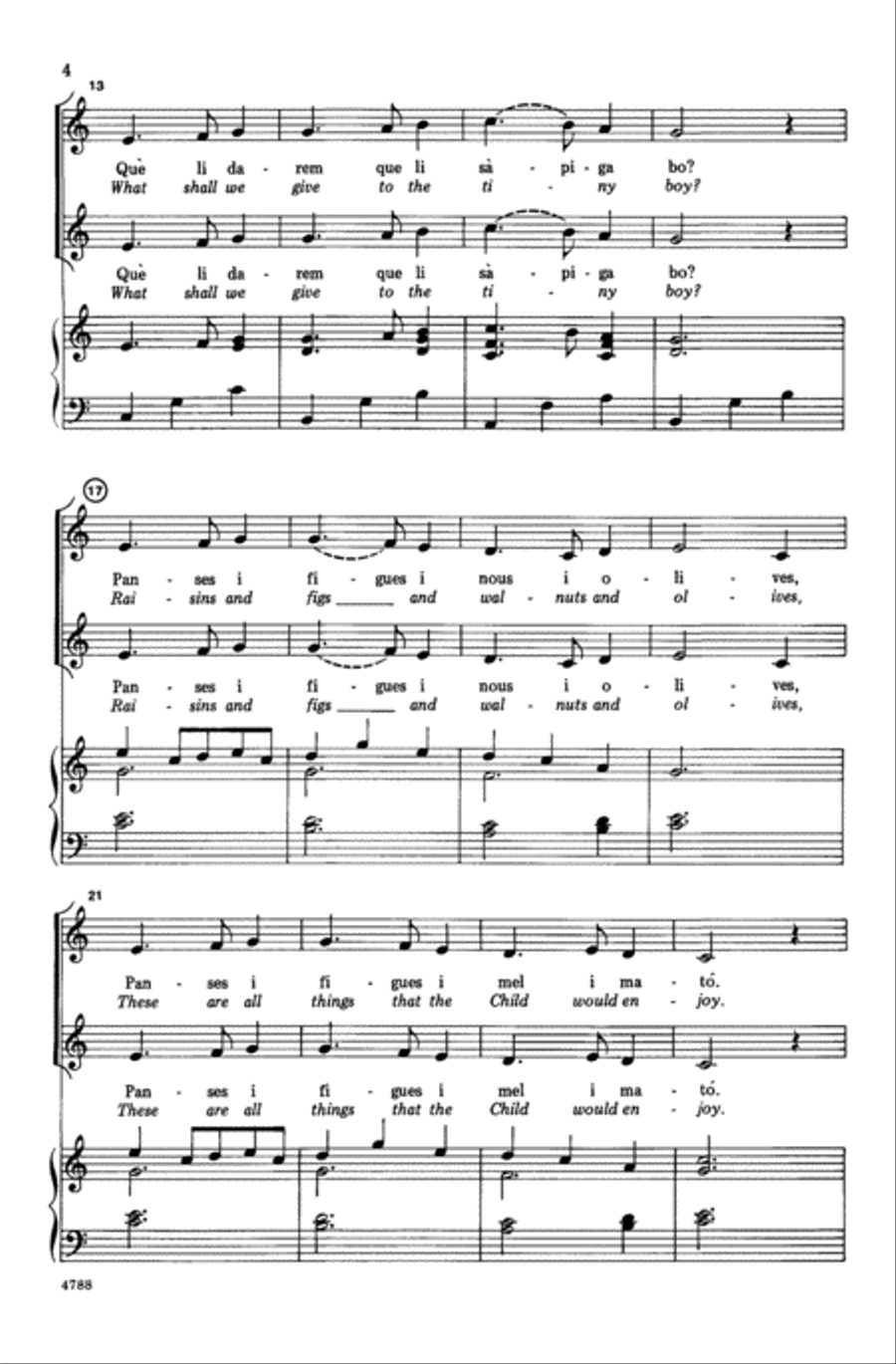 Two Catalan Carols Choir scores gallery preview page 2