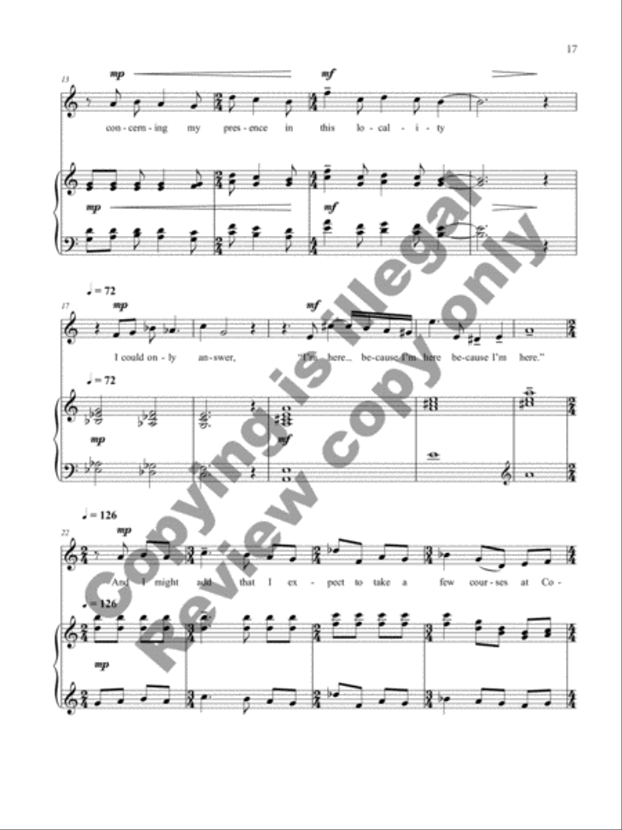 Letters from Edna Mezzo-Soprano Voice scores gallery preview page 27