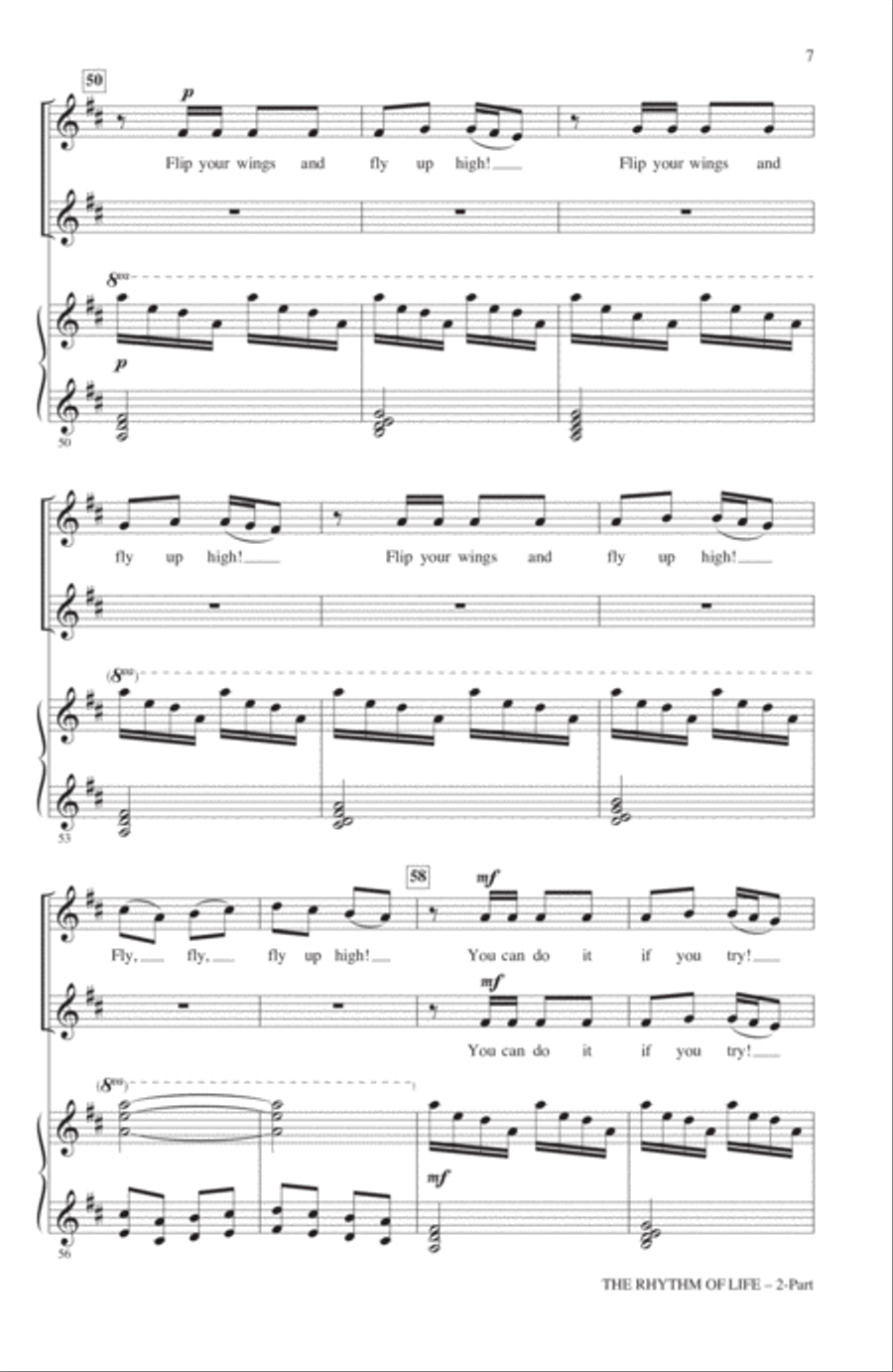 The Rhythm Of Life (from Sweet Charity) (arr. John Leavitt) 2-Part scores gallery preview page 6