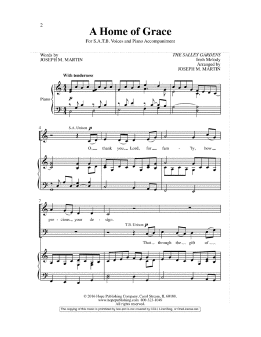A Home of Grace 4-Part scores gallery preview page 3
