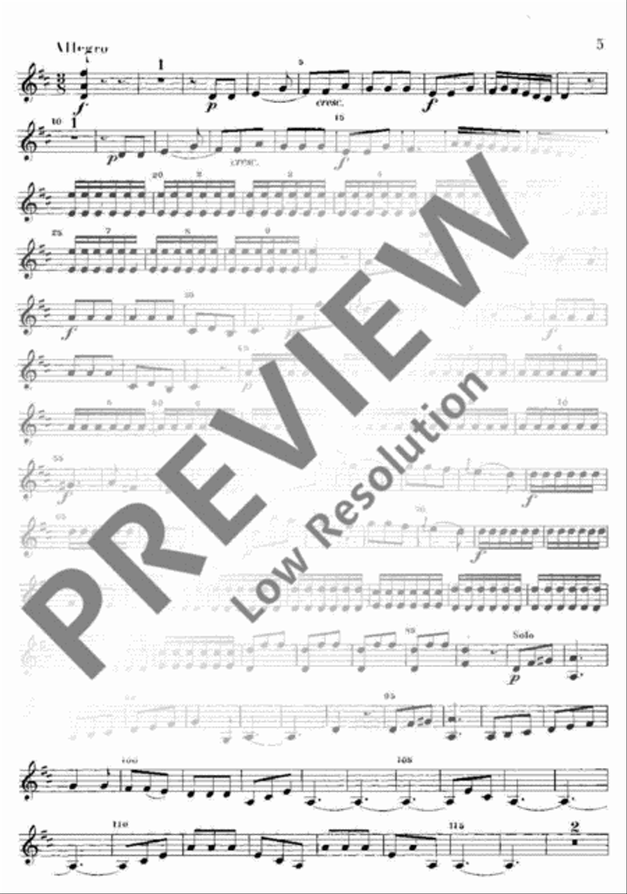 Concerto No. 2 D Major Violin scores gallery preview page 6