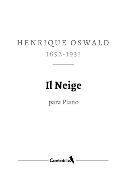 Il Neige, for piano solo image number null
