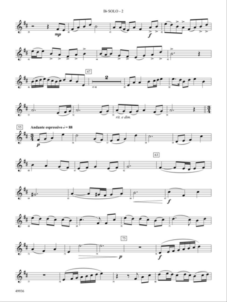A Chameleon Concerto: Solo Bb Part String Orchestra scores gallery preview page 2
