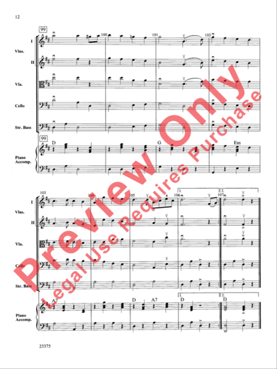 Scandanavian Fiddle Suite String Orchestra scores gallery preview page 13
