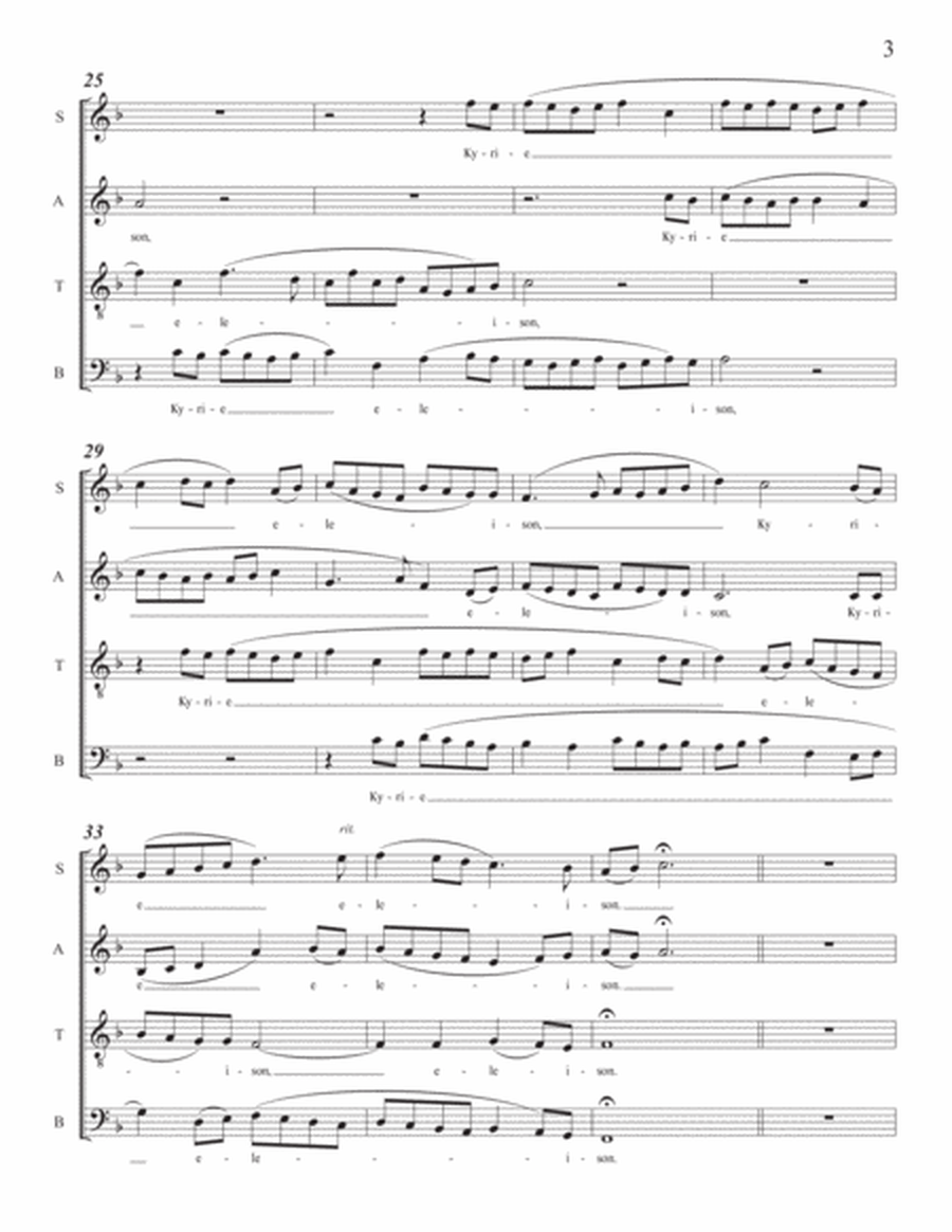 MISSA DE ANGELIS (Mass of the Angels) Latin Mass for SATB Choir a Capella image number null
