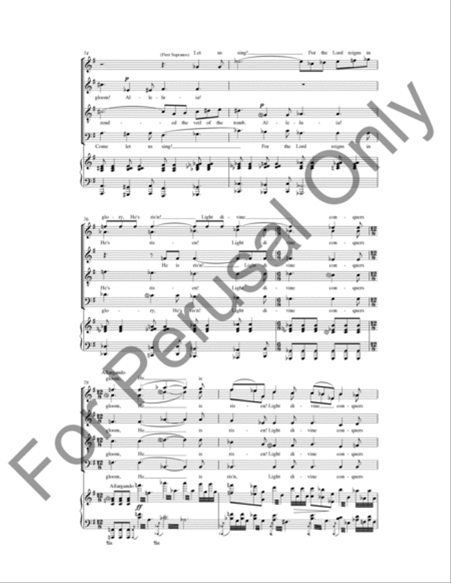 Jesus Is Risen (Choral Score) 4-Part scores gallery preview page 8