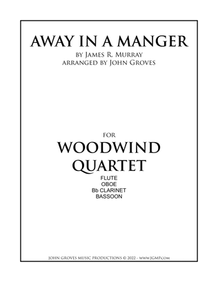Book cover for Away In A Manger - Woodwind Quartet