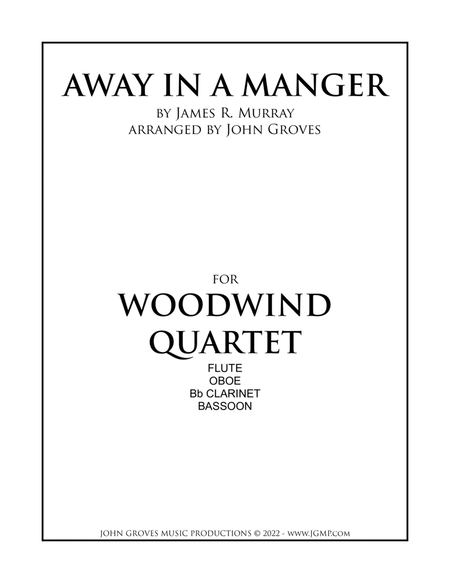 Away In A Manger - Woodwind Quartet image number null