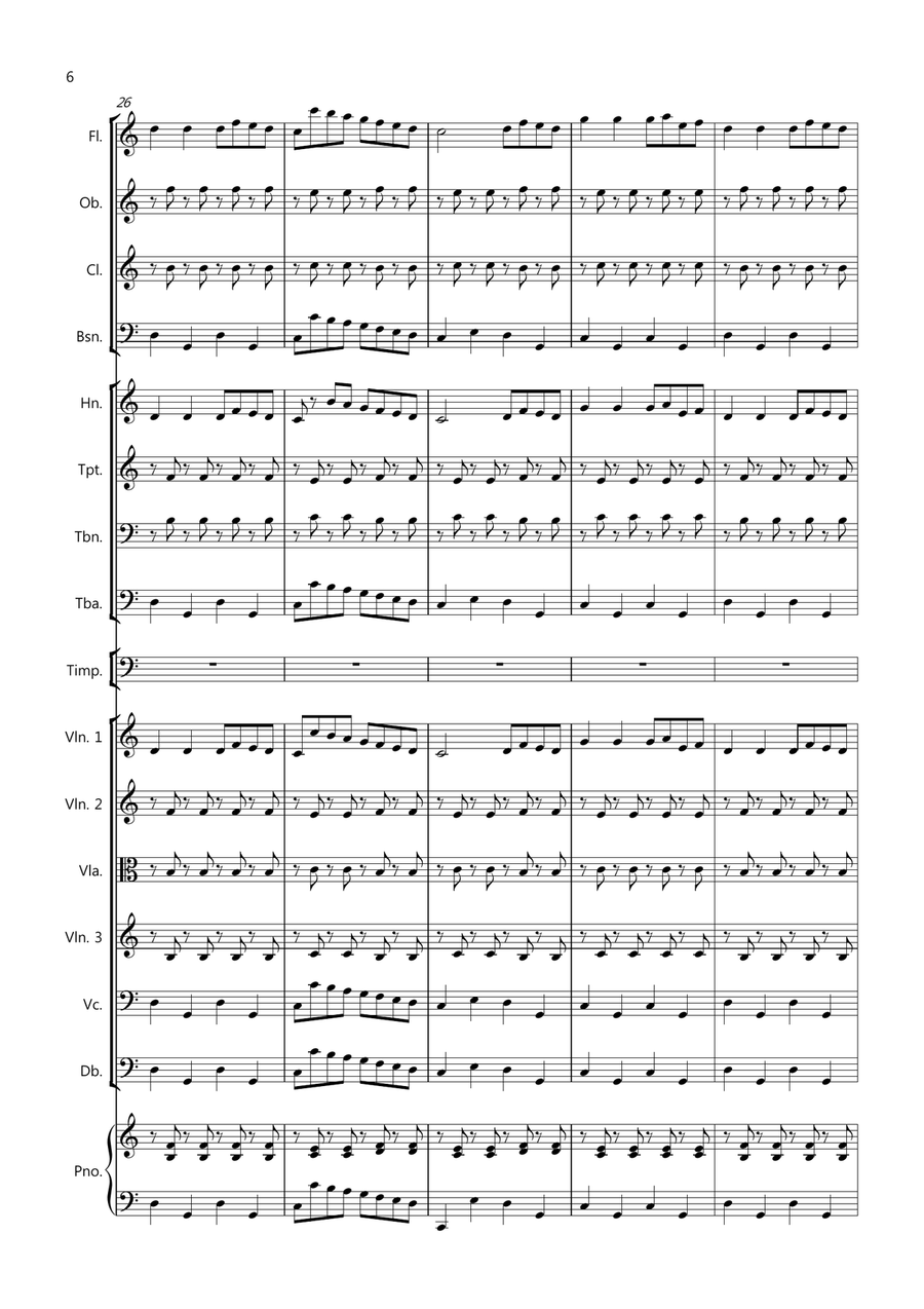 The Can Can for School Orchestra Large Ensemble scores gallery preview page 6