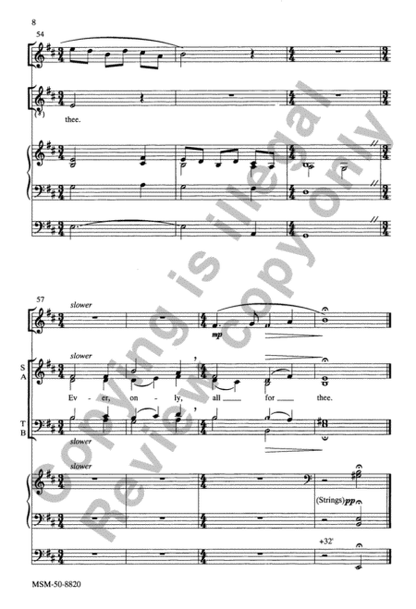 Take My Life, That I May Be (Choral Score)
