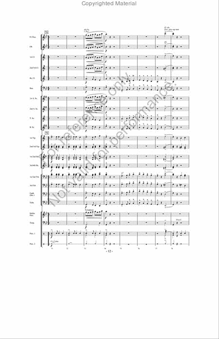 March Jubilee Concert Band scores gallery preview page 11
