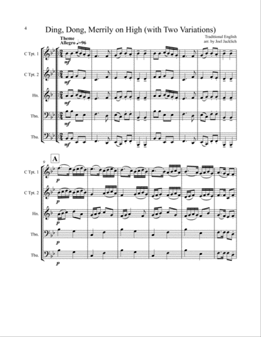 The Big Book of Christmas Carols for Brass Quintet, Vol. III Brass Quintet scores gallery preview page 4